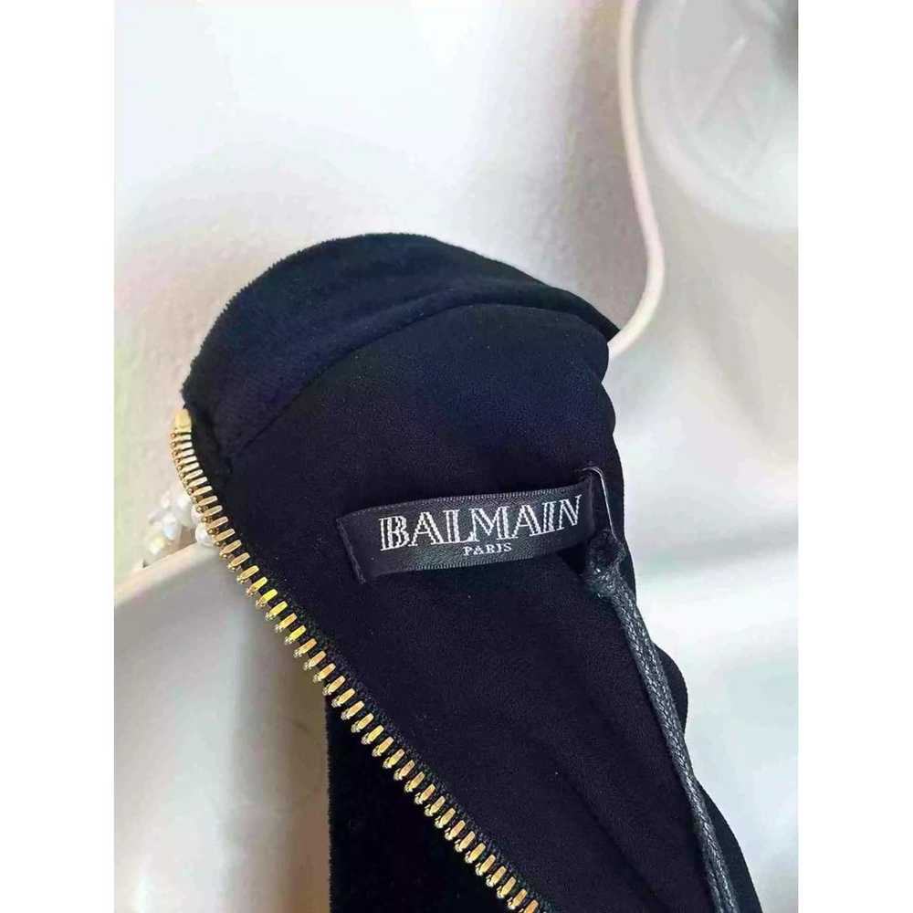 Balmain Velvet mini dress - image 7