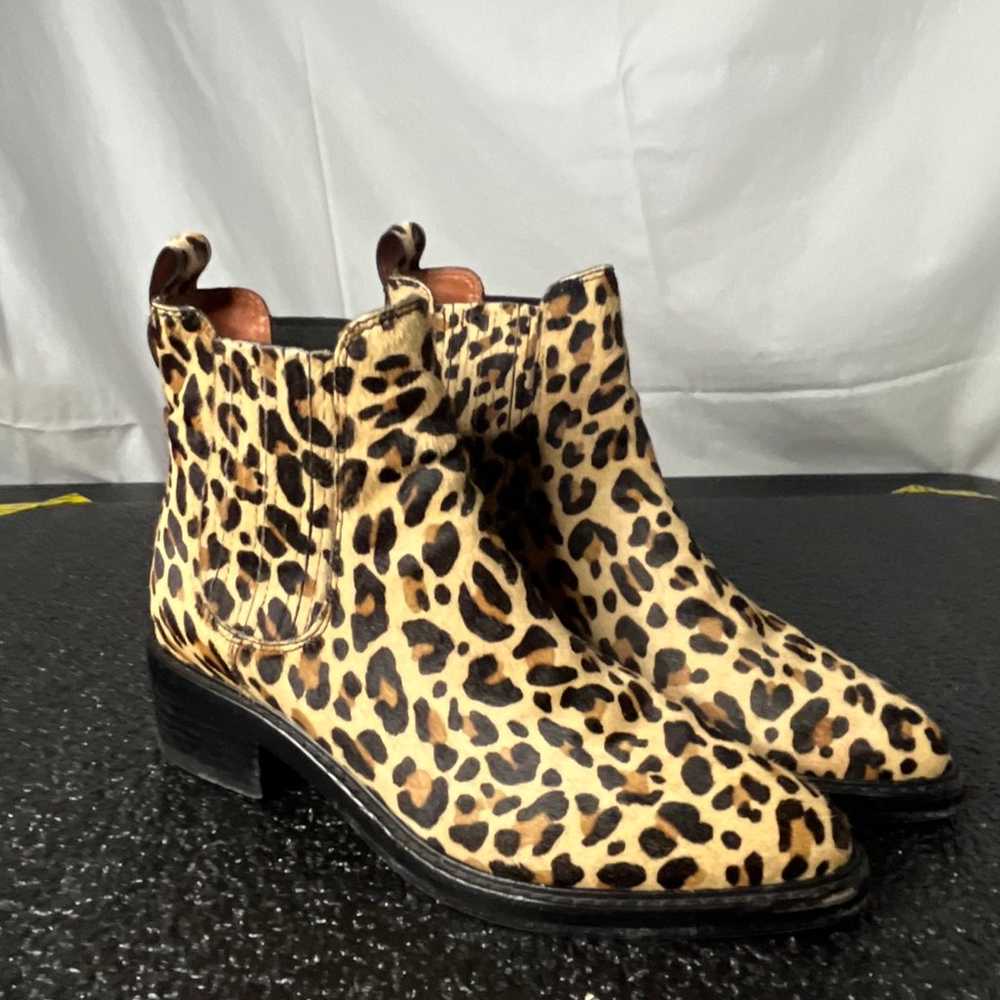 Coach Chelsea Ankle Boot Size 8 Leopard Print - image 1