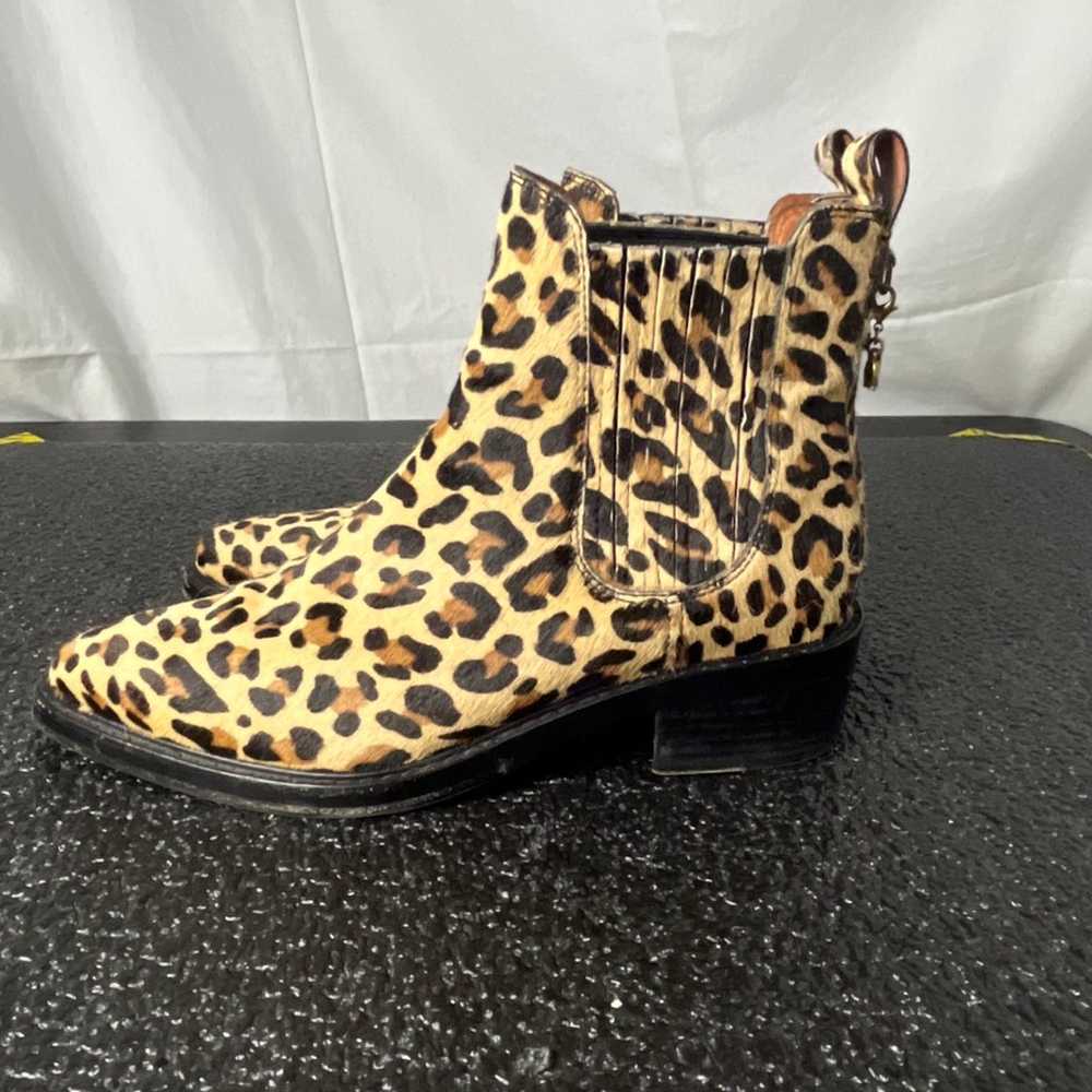 Coach Chelsea Ankle Boot Size 8 Leopard Print - image 3