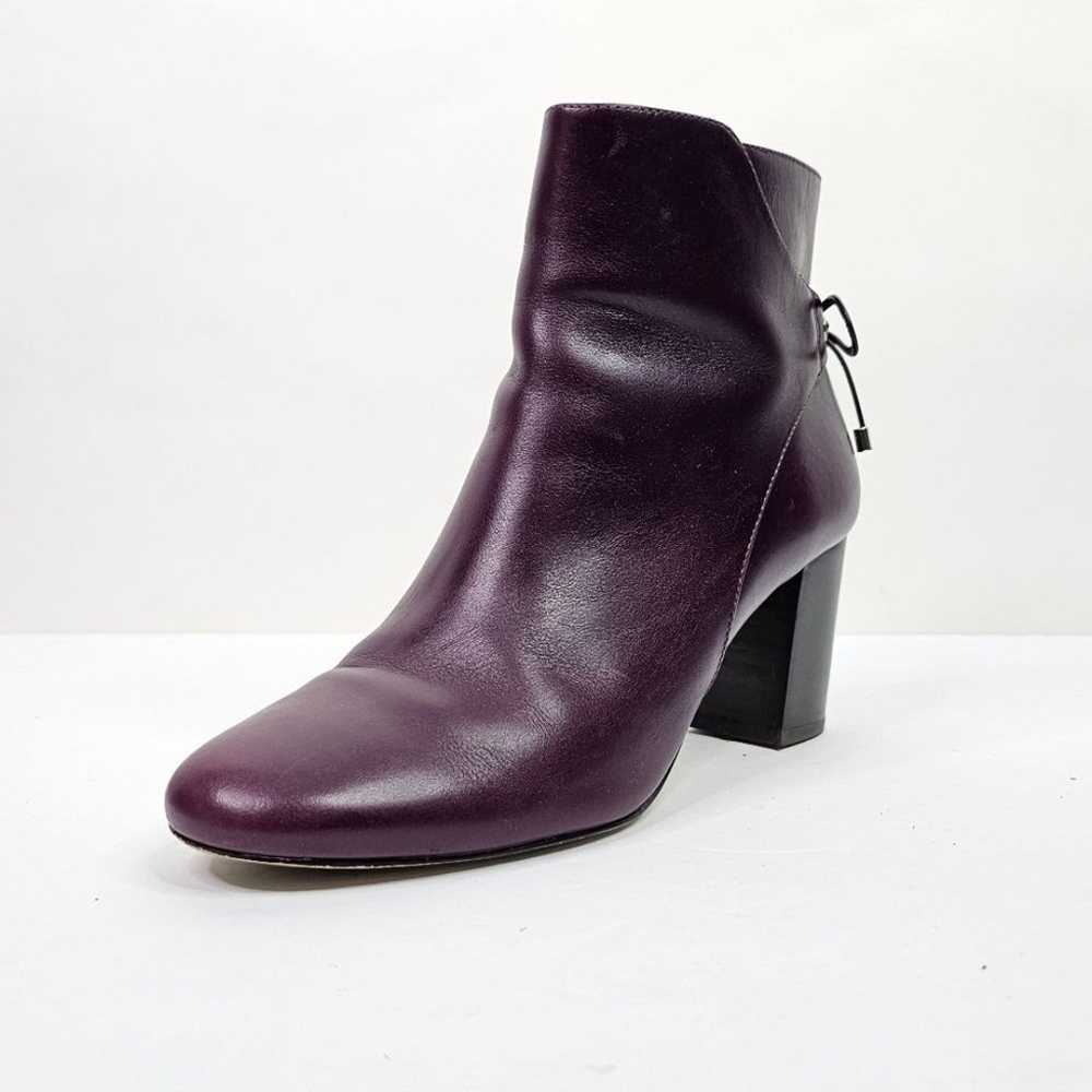 Talbots Purple Ankle Booties With Bow - image 11