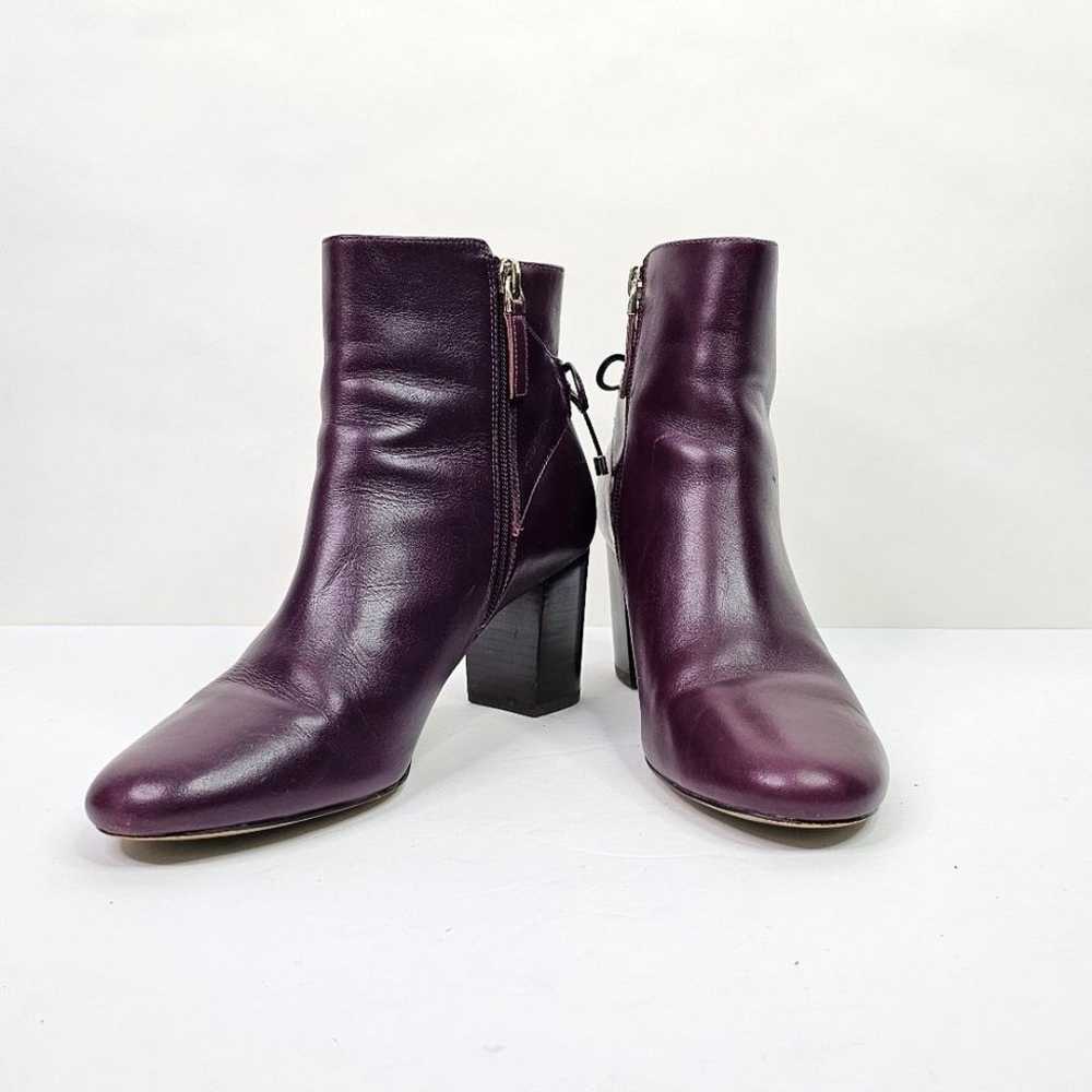 Talbots Purple Ankle Booties With Bow - image 1