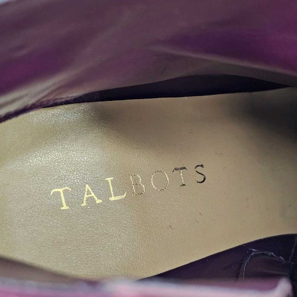 Talbots Purple Ankle Booties With Bow - image 2