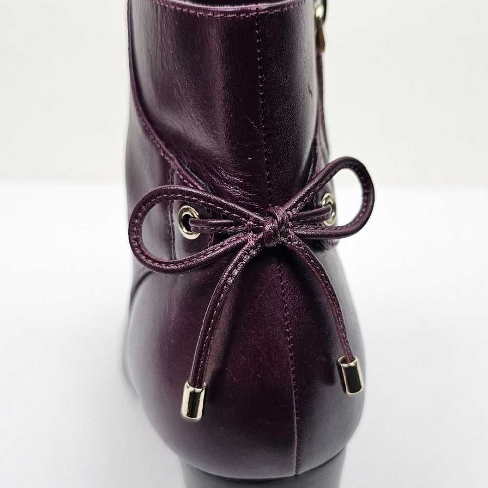 Talbots Purple Ankle Booties With Bow - image 5