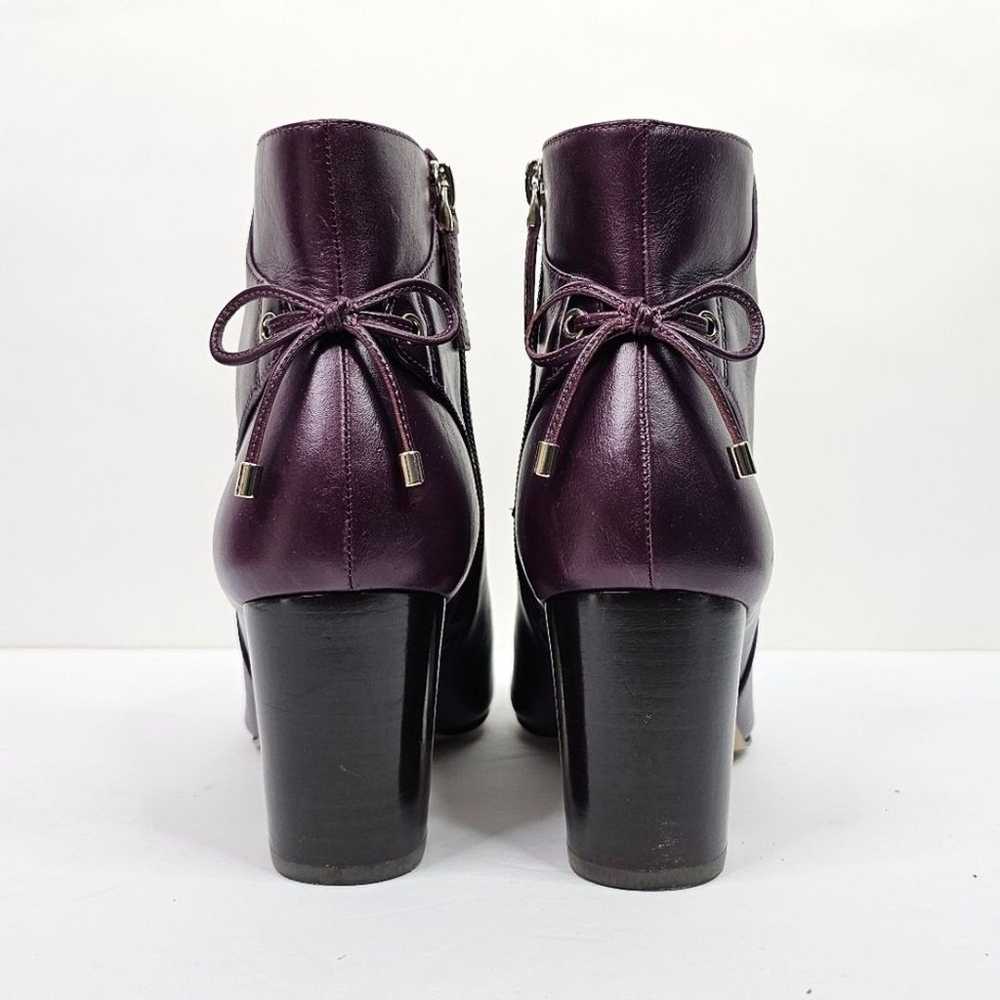 Talbots Purple Ankle Booties With Bow - image 8