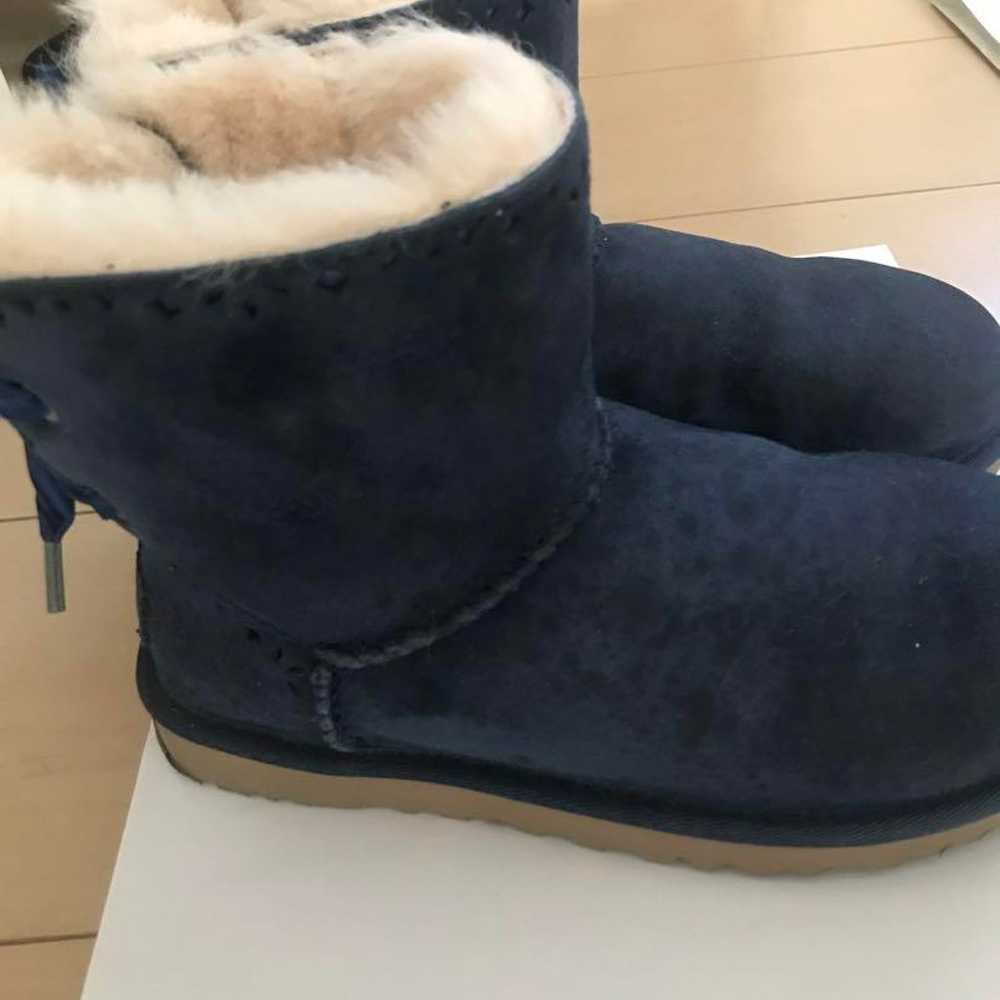 UGG Navy Suede Short Boots - Newtown Boots - image 2