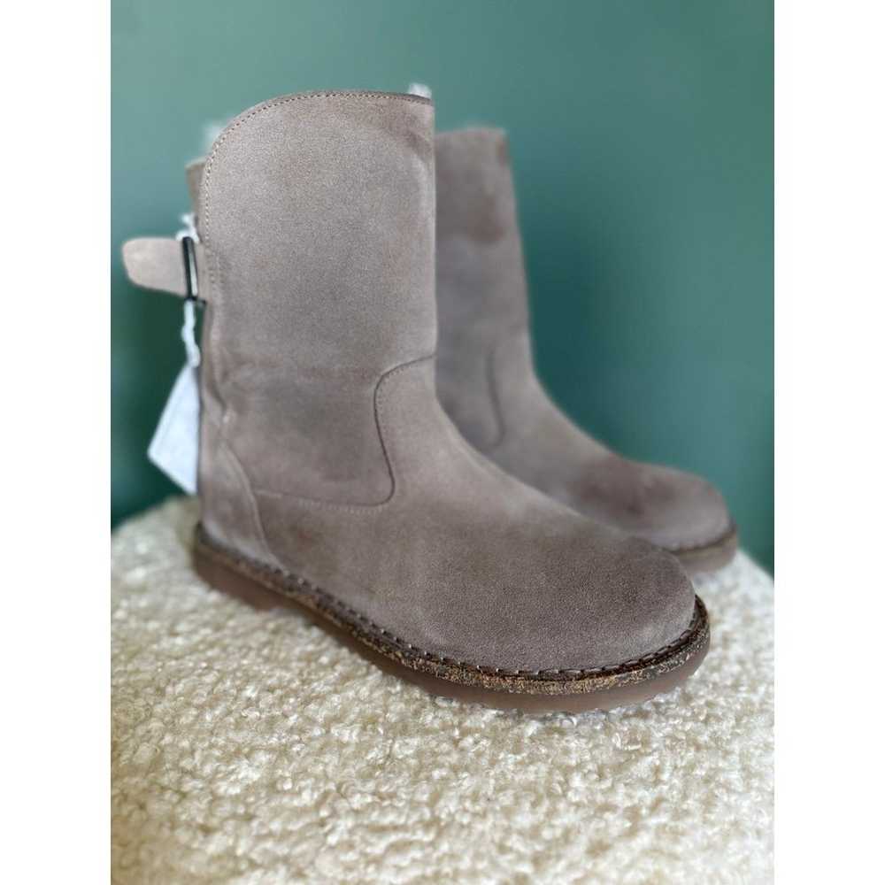 Birkenstock Uppsala Boots Gray/Taupe Mid Calf She… - image 3