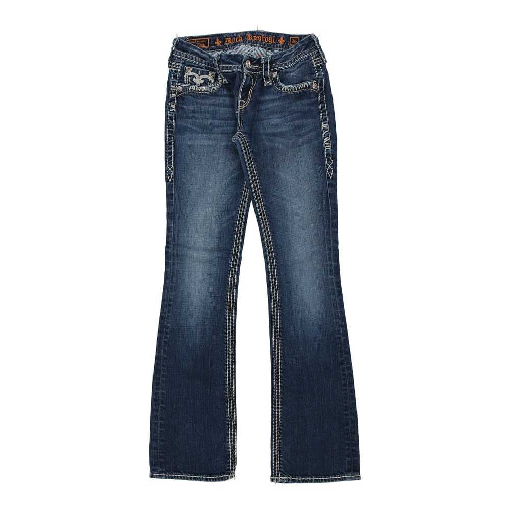 Rock Revival Jeans - 25W UK 4 Dark Wash Cotton - image 2