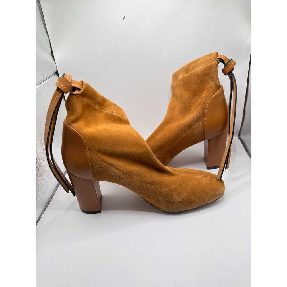 Stuart Weitzman Womens 8M Camel Suede Wolfe Booti… - image 9