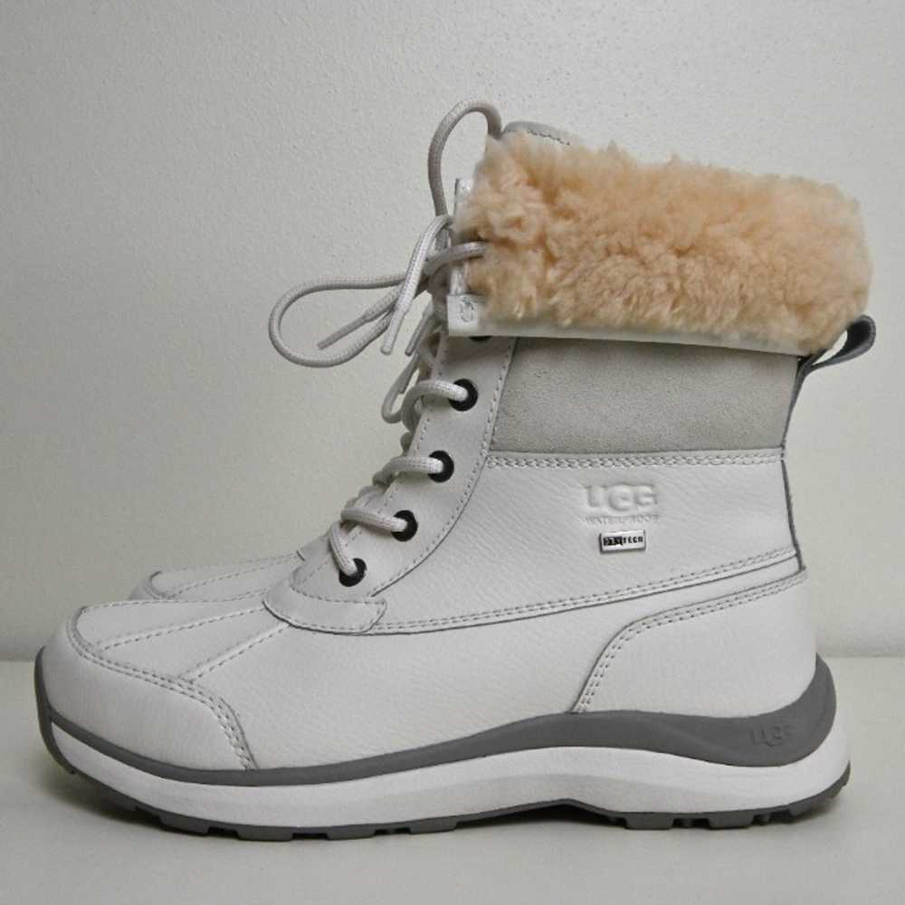 NWOT UGG Adirondack III Leather Waterproof Fur Wh… - image 5