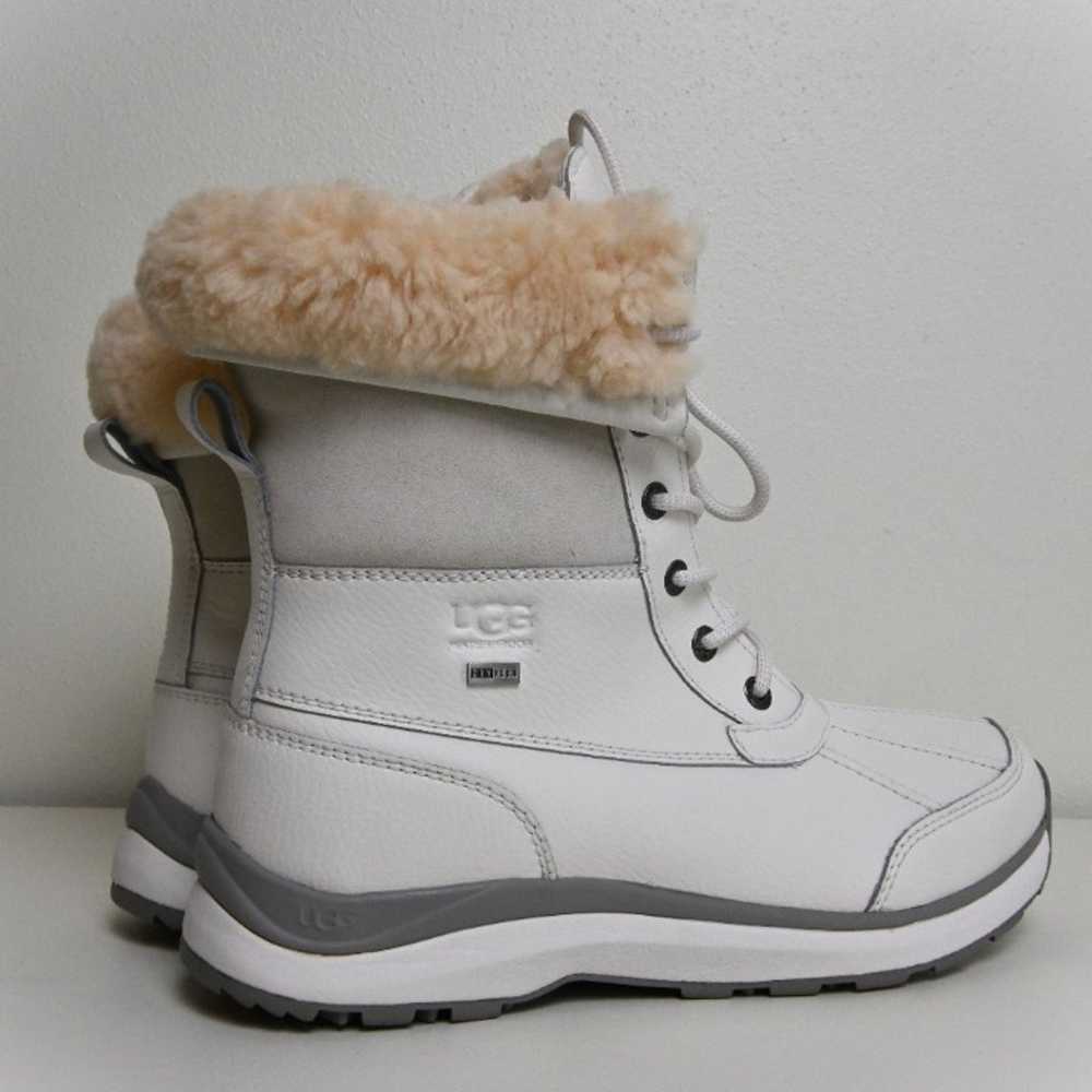 NWOT UGG Adirondack III Leather Waterproof Fur Wh… - image 6