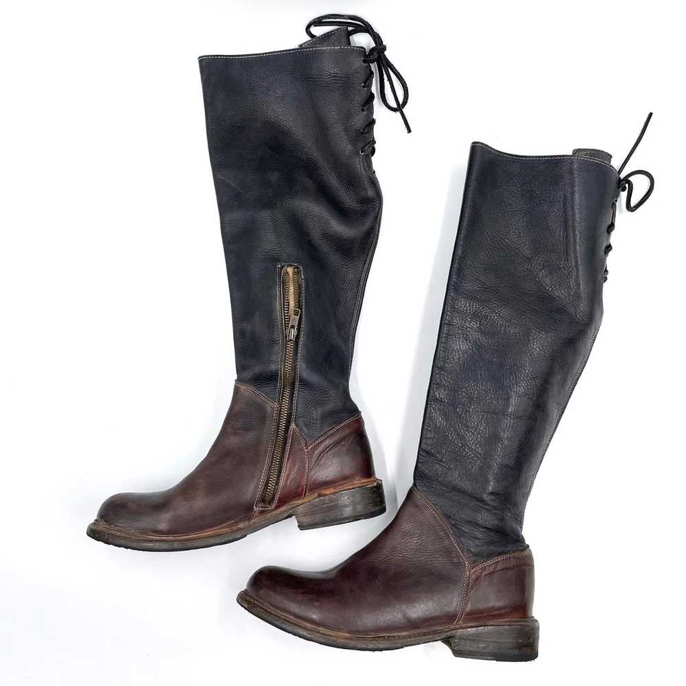 Bed Stu Machester Knee High Boots Black Brown Lea… - image 6