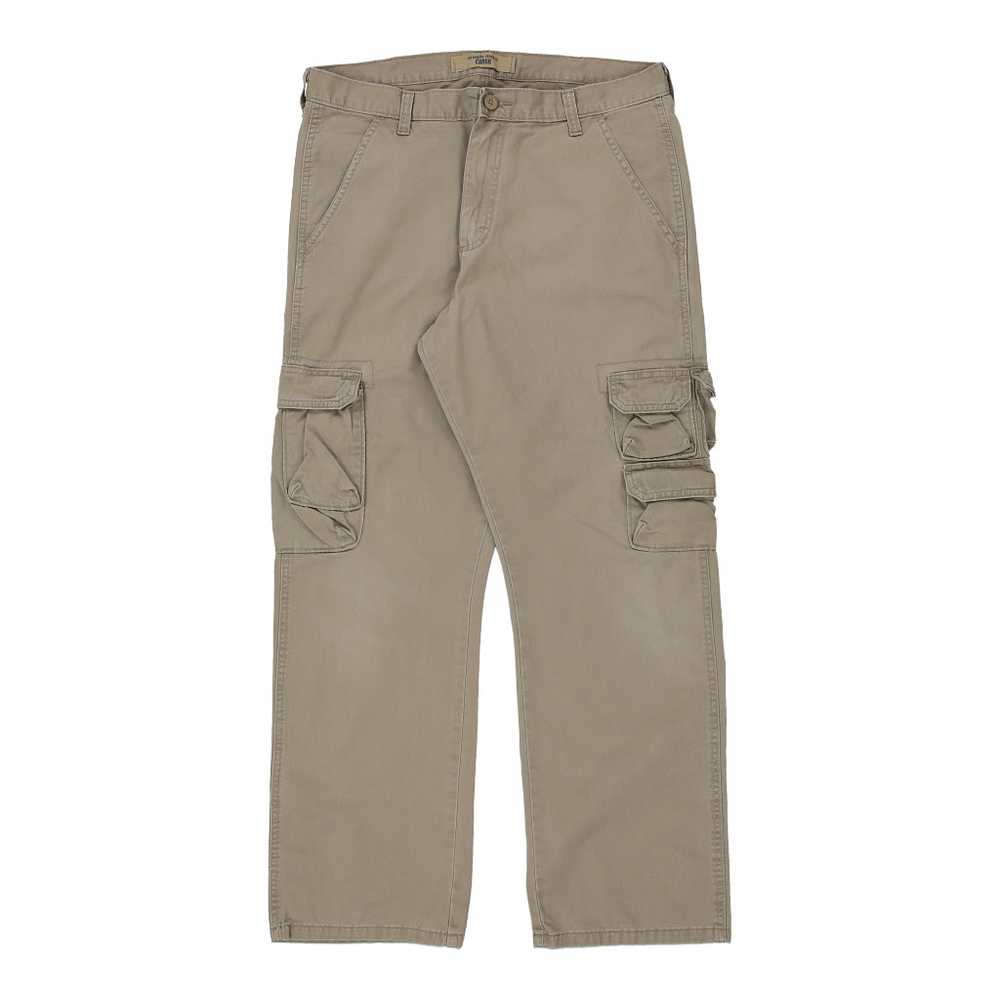 Wrangler Cargo Trousers - 36W 30L Brown Cotton - image 2