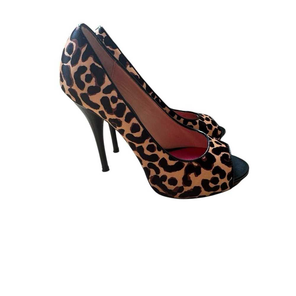 Vintage y2k Betsey Johnson Pinup Retro Cheetah He… - image 1