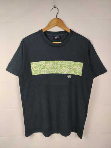 Stussy × Vintage Vintage Sunfaded 90s Stussy Flor… - image 1