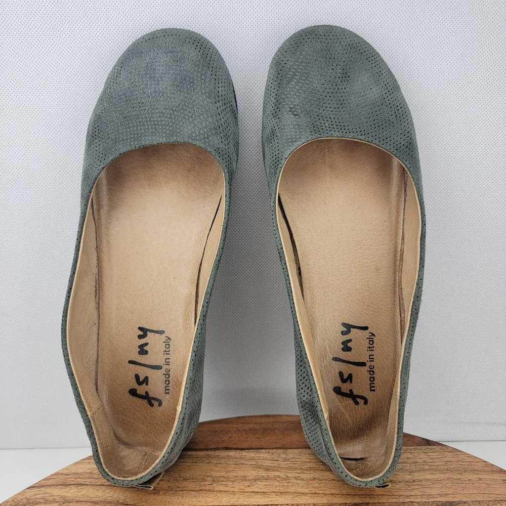 French Sole FS / NY Womens Size 7 Green Suede Ita… - image 5