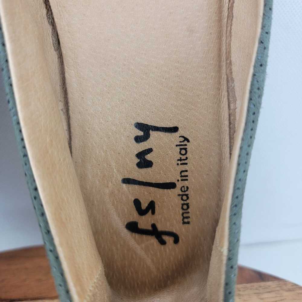 French Sole FS / NY Womens Size 7 Green Suede Ita… - image 6