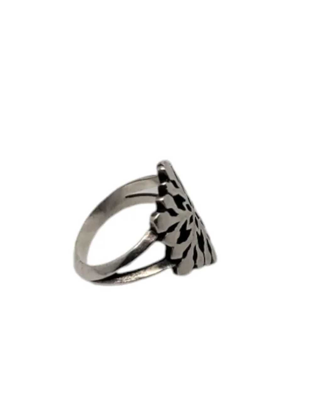 James Avery Sterling Silver Snowflake Ring Size 4… - image 2