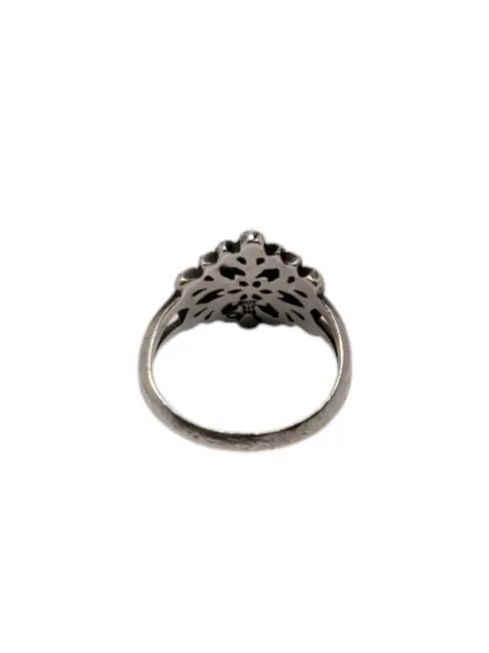 James Avery Sterling Silver Snowflake Ring Size 4… - image 5