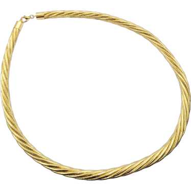 Elegant Woven Gold Necklace in 14k Yellow Gold - image 1