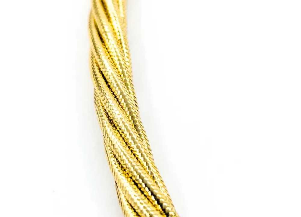 Elegant Woven Gold Necklace in 14k Yellow Gold - image 2