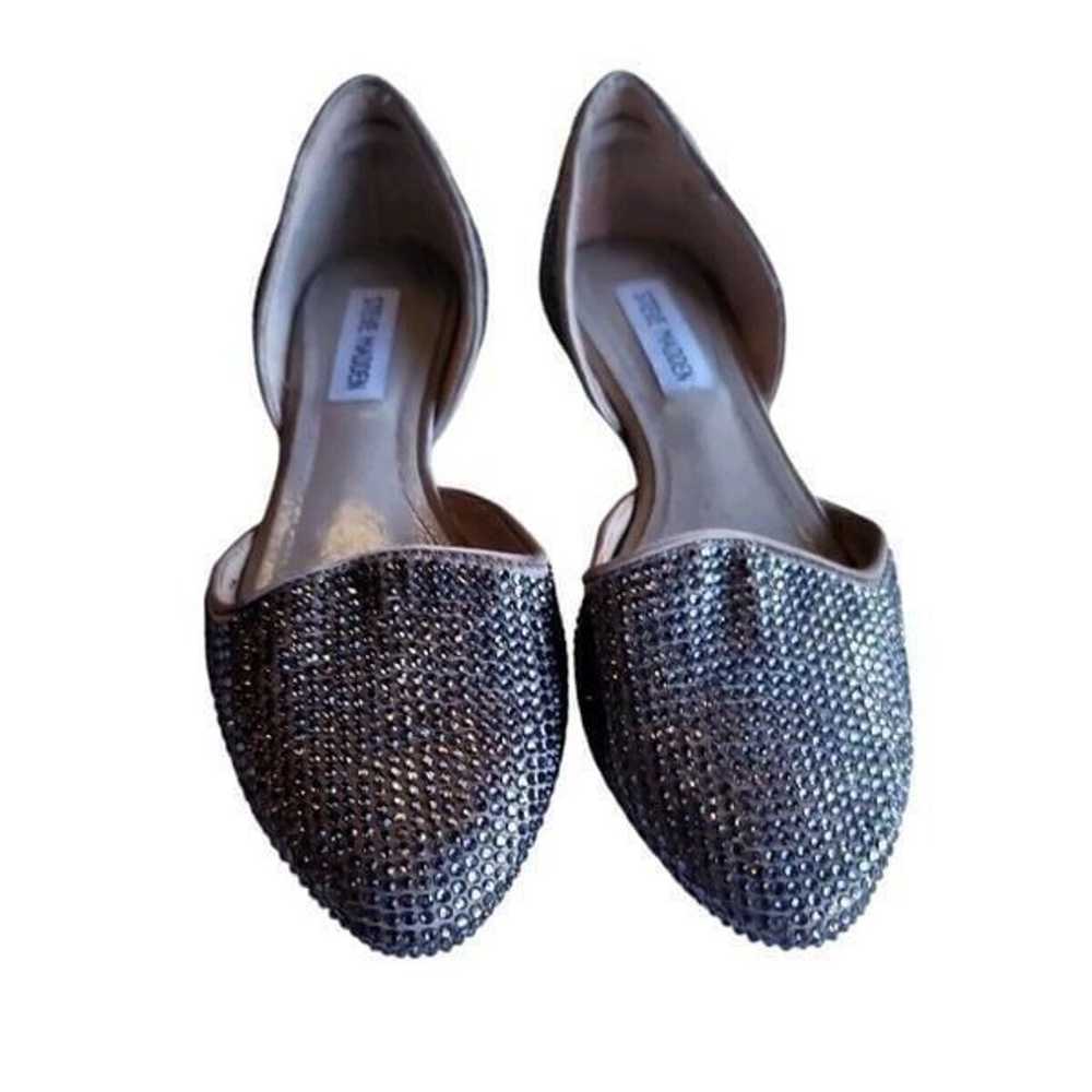 Steve Madden Vamp-R Silver Ballet Rhinestone Crys… - image 1