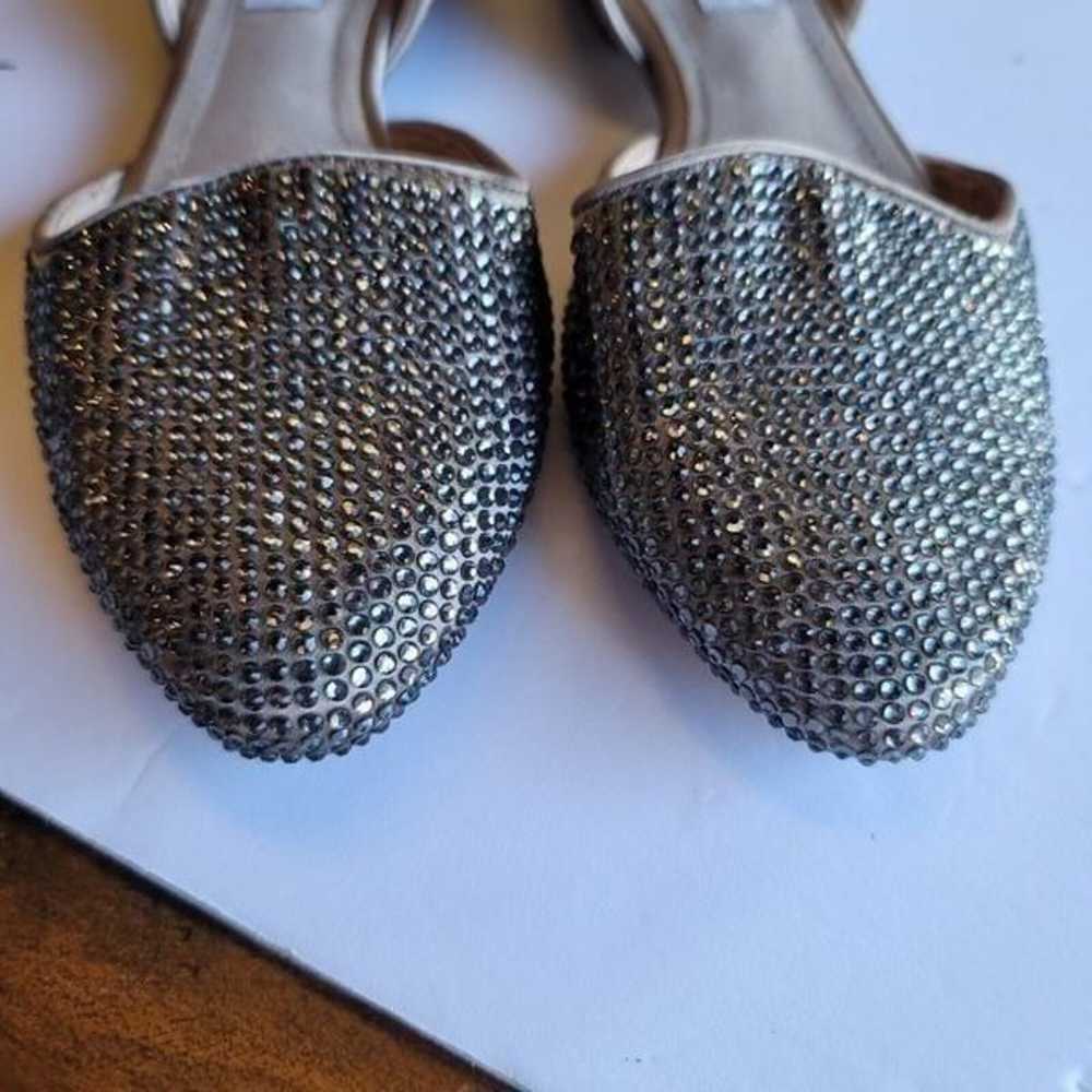 Steve Madden Vamp-R Silver Ballet Rhinestone Crys… - image 2