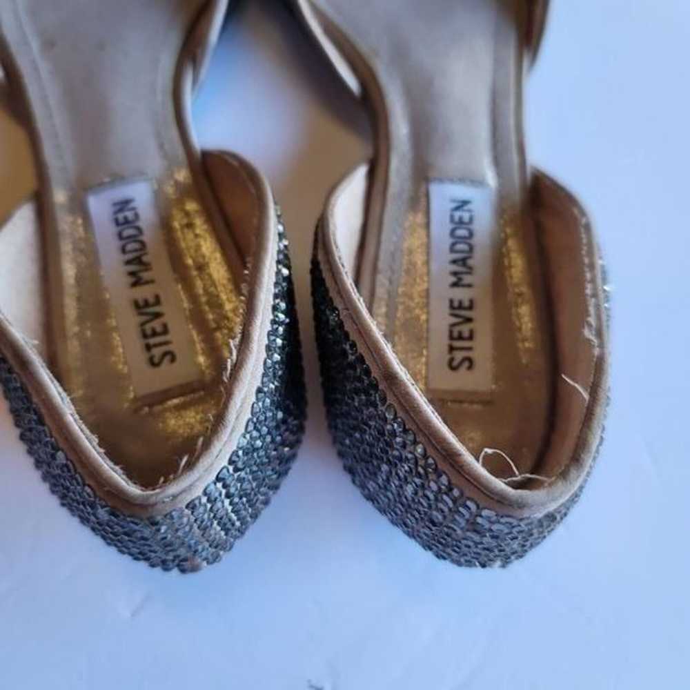 Steve Madden Vamp-R Silver Ballet Rhinestone Crys… - image 5