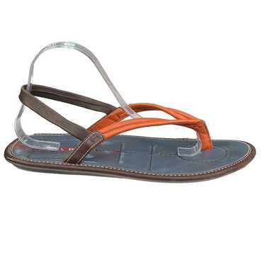 Vintage Prada Women’s Orange Brown Strappy Sandal… - image 1