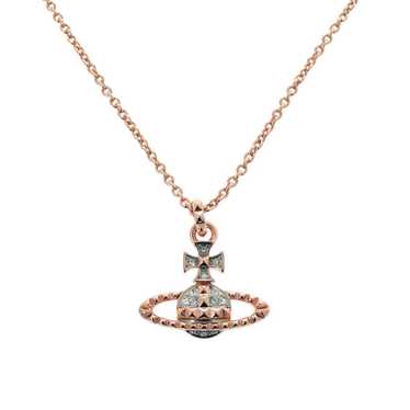 Vivienne Westwood Necklace Stone, Metal Pink gold… - image 1