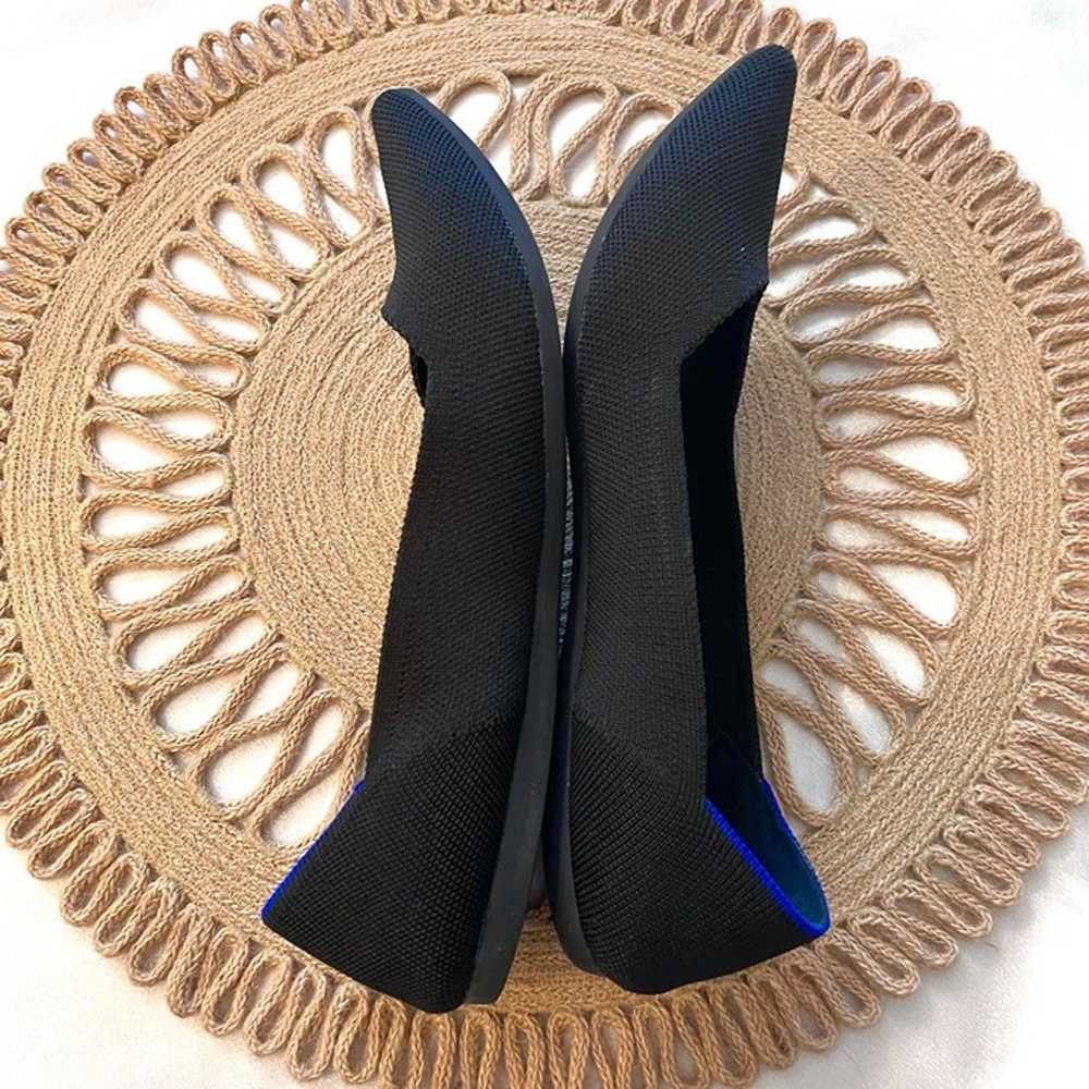 Rothy's The Point Black Knit Flats Size 10 (Missi… - image 11