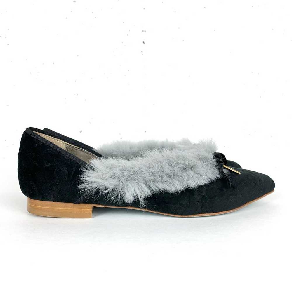 Valentina Rangoni Womens Zaffiro Faux Fur Flats B… - image 2