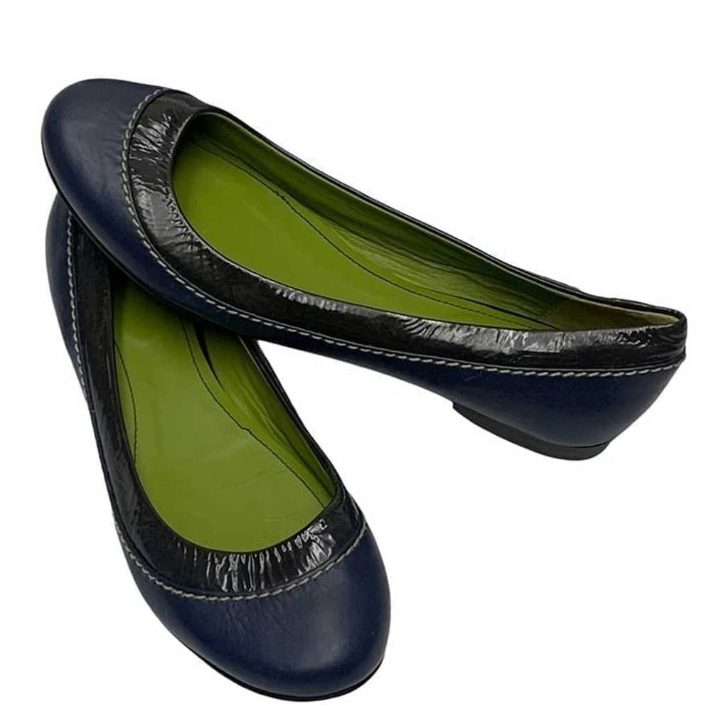 Boden Navy Blue Leather Ballet Styled Flats - image 2