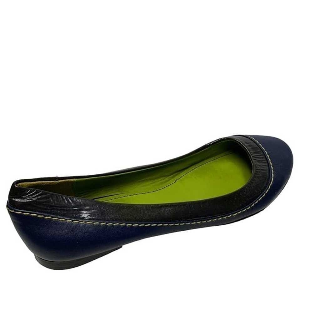 Boden Navy Blue Leather Ballet Styled Flats - image 3