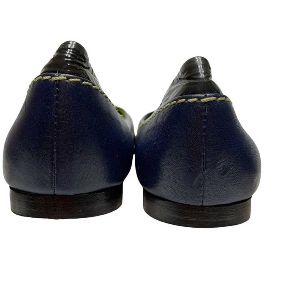 Boden Navy Blue Leather Ballet Styled Flats - image 5