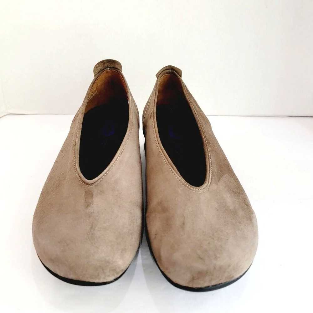 Wolky Taupe Suede Ballet Flats Slip On Shoes Wome… - image 3