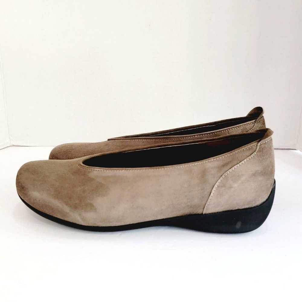 Wolky Taupe Suede Ballet Flats Slip On Shoes Wome… - image 5