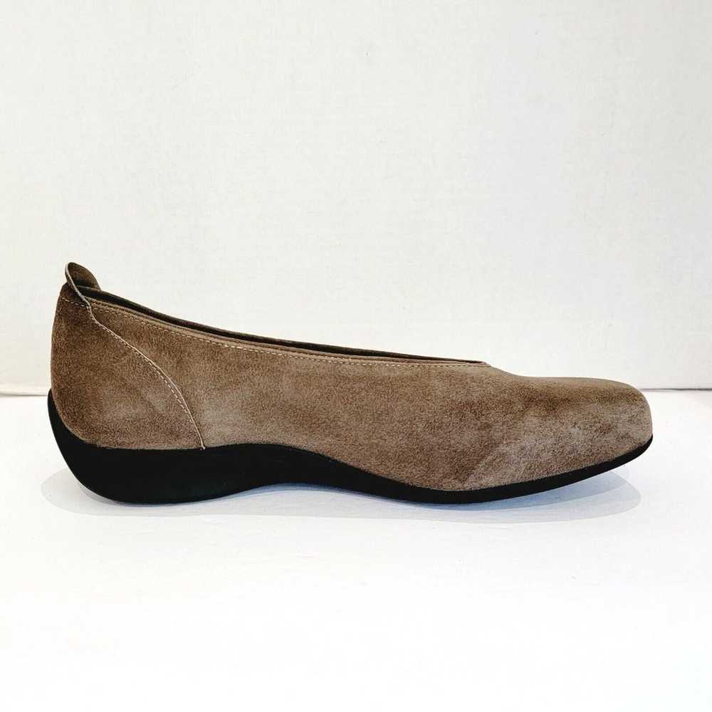 Wolky Taupe Suede Ballet Flats Slip On Shoes Wome… - image 6