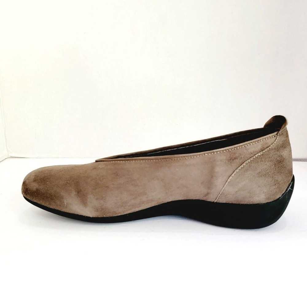 Wolky Taupe Suede Ballet Flats Slip On Shoes Wome… - image 7