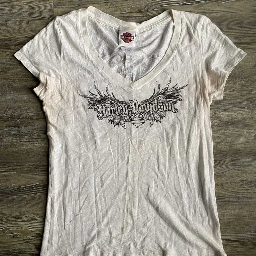 Vintage Y2K 2012 Harley Davidson Tee Size M Women… - image 1