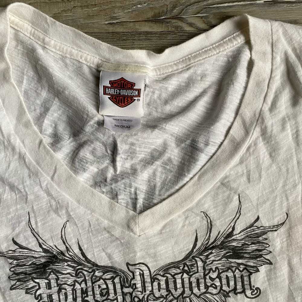 Vintage Y2K 2012 Harley Davidson Tee Size M Women… - image 3