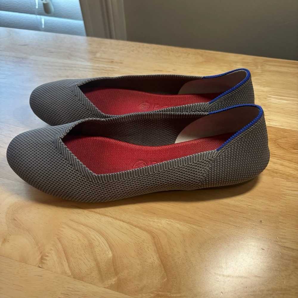 Rothy's Gray Knit Ballet Flat Washable W9 Comfort - image 1