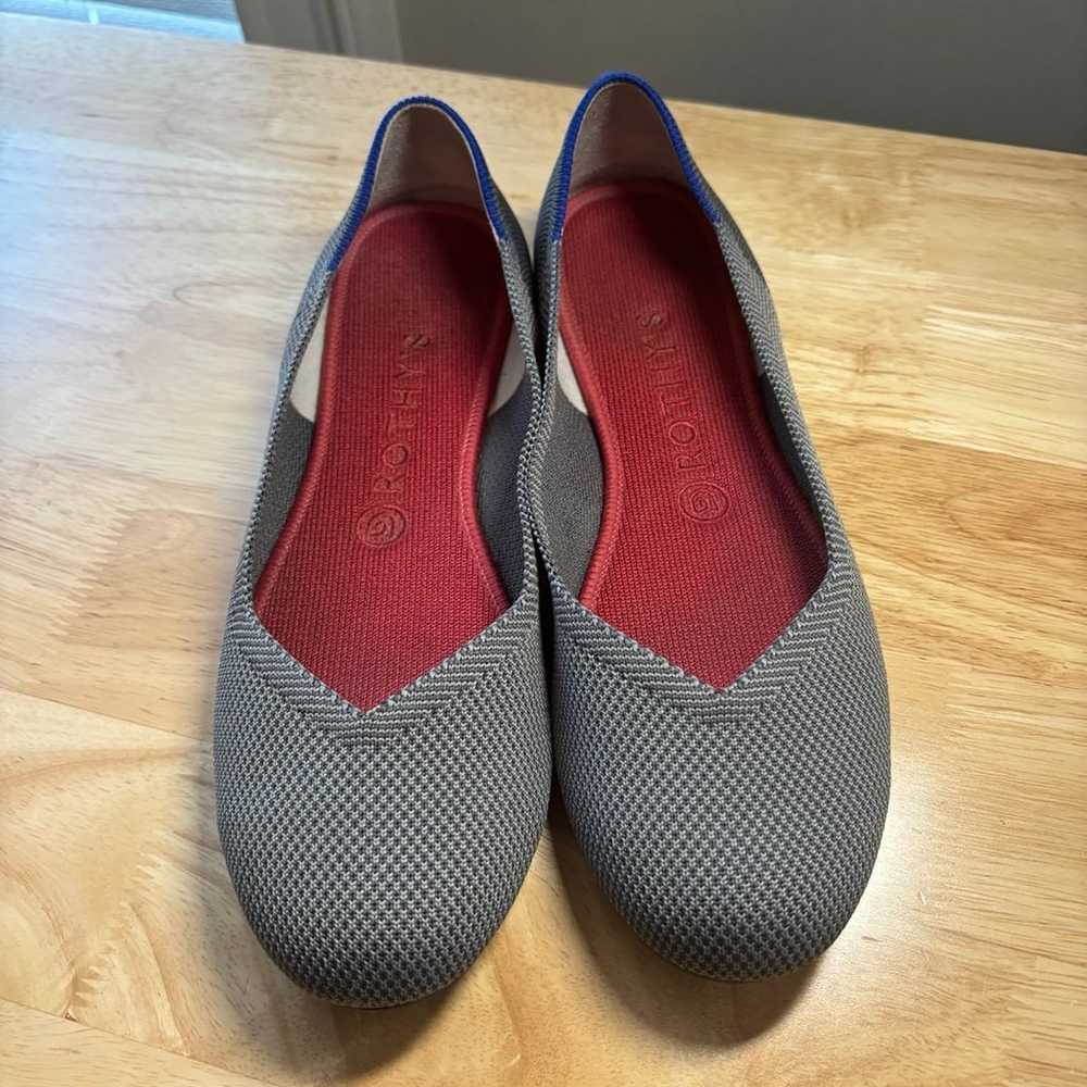 Rothy's Gray Knit Ballet Flat Washable W9 Comfort - image 2