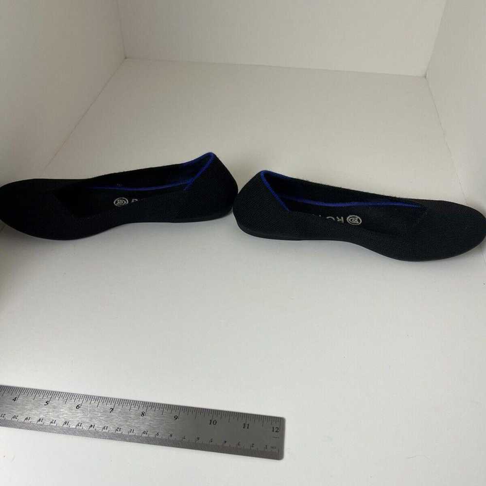 Rothy's Black Ballet Flats SZ Round Toe Washable … - image 2