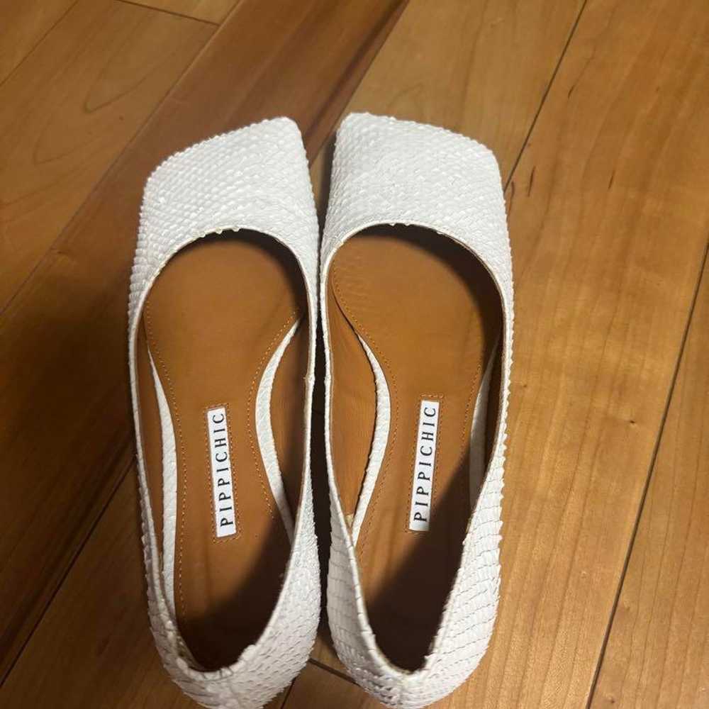 PIPICHIC White Square Toe Flat Shoes - image 2