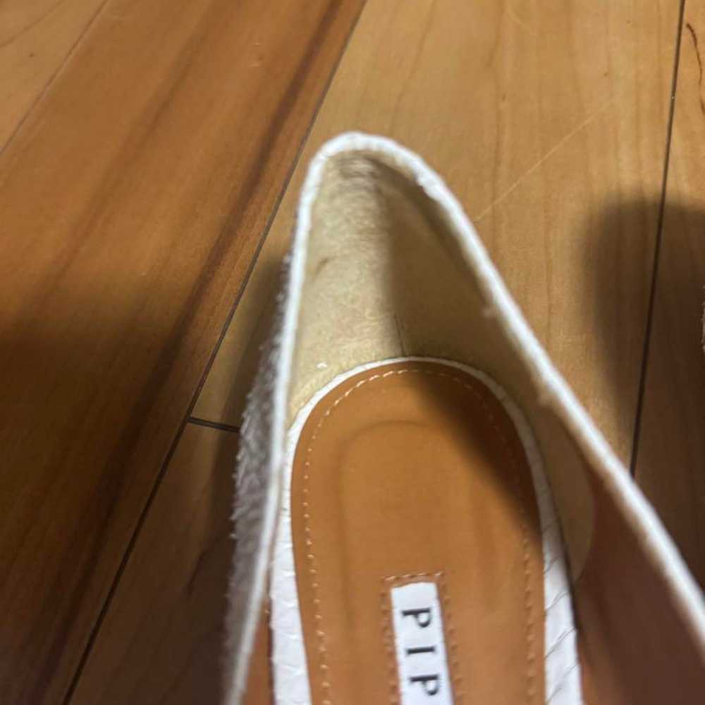 PIPICHIC White Square Toe Flat Shoes - image 5