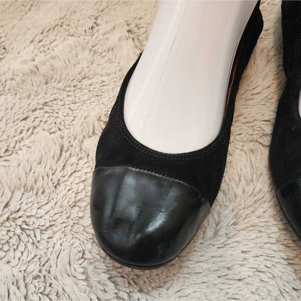 LANVIN PARIS BLACK PATENT LEATHER FLATS SIZE 6 - image 10