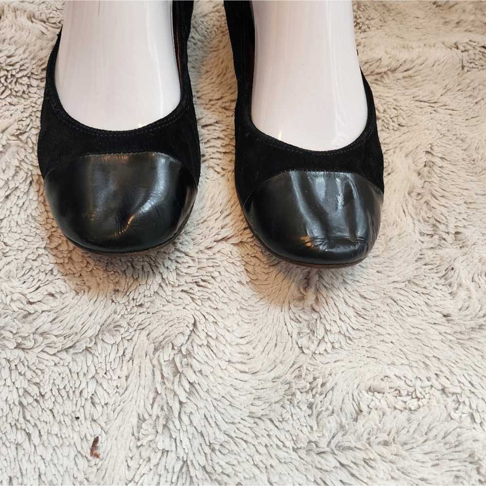 LANVIN PARIS BLACK PATENT LEATHER FLATS SIZE 6 - image 4