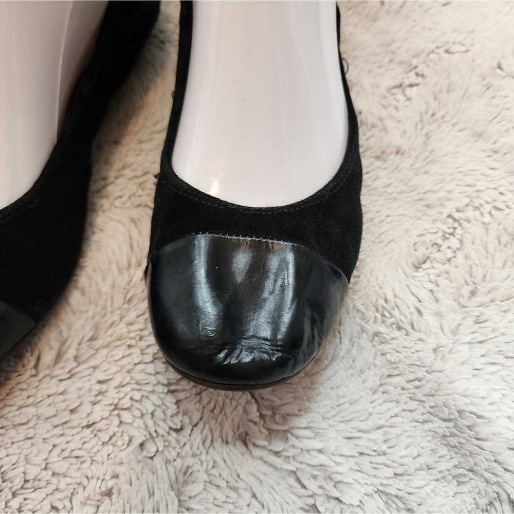 LANVIN PARIS BLACK PATENT LEATHER FLATS SIZE 6 - image 7