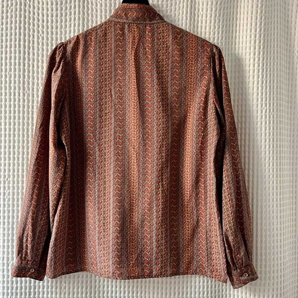 Vintage Stuart Lang print blouse - image 3