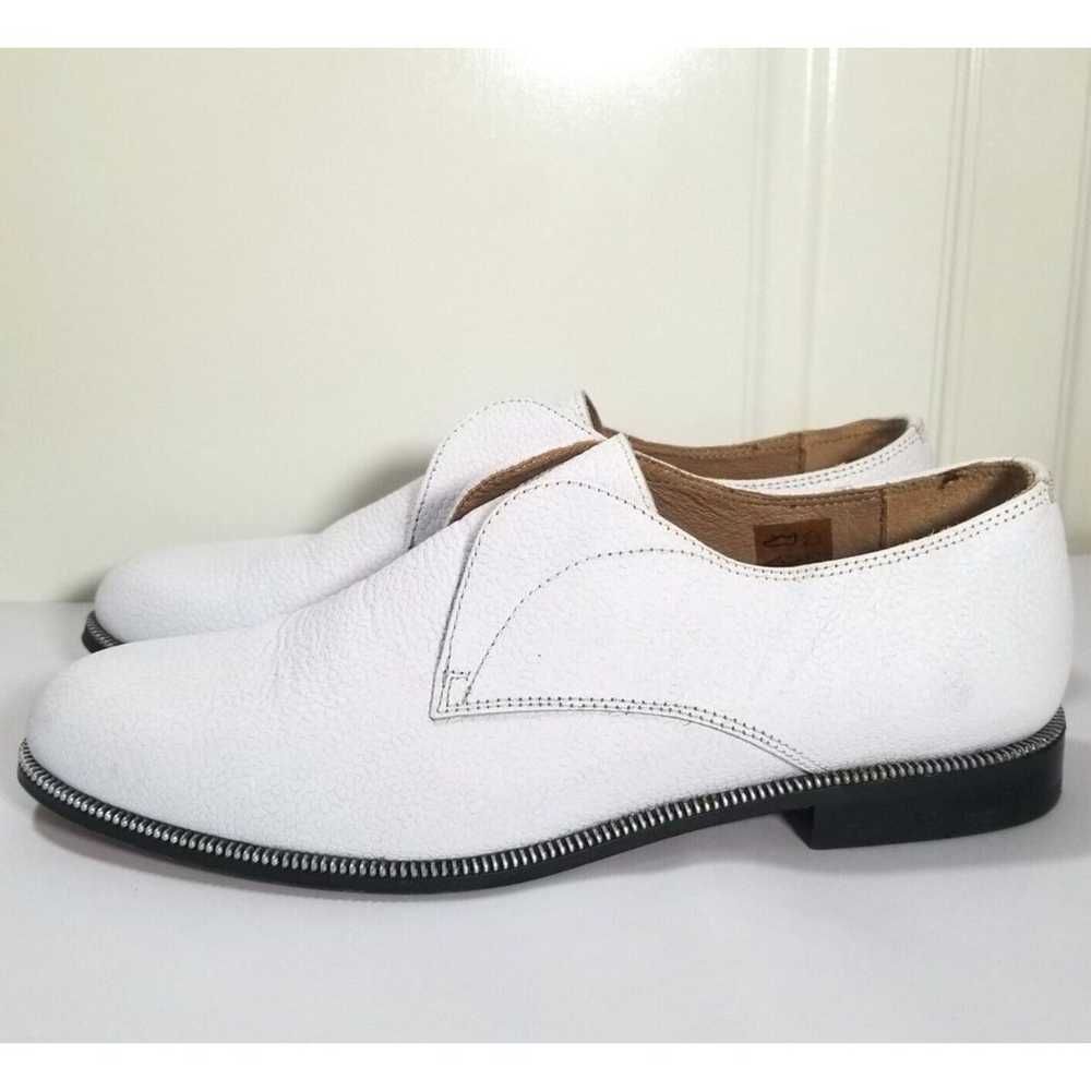 Hudson X Charlie May White Leather Shoes, Sz 40, … - image 6